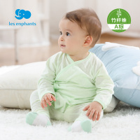 丽婴房婴儿衣服儿和尚服竹纤维夏装初生婴儿睡衣套装夏装新款