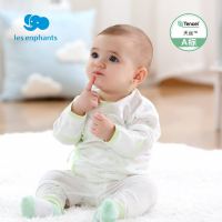 丽婴房婴儿衣服儿男女宝天丝系带内衣套装夏薄和尚服夏装 新款