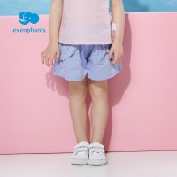 丽婴房童装女童纯棉短裤夏装儿童薄款裙裤宝宝蓝色宽松休闲裤