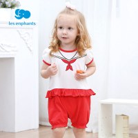 丽婴房童装婴幼儿连衣裤女宝宝柔软舒适开裆连体衣夏季新款