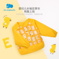 丽婴房婴儿衣服配饰婴幼儿长袖反穿衣宝宝防水围兜小童吃饭罩衣薄_HUjgM6