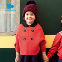 丽婴房童装女童公主优雅毛衣斗篷儿童时尚简约斗篷外套秋新款