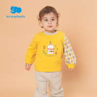 丽婴房童装婴儿套装秋装马戏鼠绣图卫衣裤子男女宝宝撞色套装新款