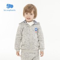 丽婴房童装男女宝宝时尚连帽外套儿童秋装卡通印图拉链衫新款