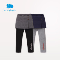 丽婴房童装女童空气层裙裤冬装新款儿童保暖字母印图洋气长裤