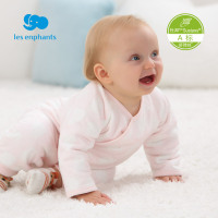 丽婴房男女宝宝绗棉加厚系带连体衣婴儿儿内衣连身装冬装