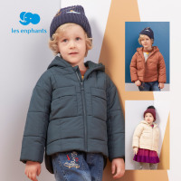 丽婴房童装儿童洋气连帽保暖棉服男女童柔软厚款外套冬季新款