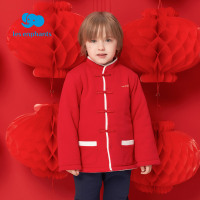 丽婴房男女童宝宝中国风复古线衫外套儿童毛衣开衫外套冬