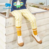 丽婴房童装儿童新款竖条纹长裤春装男童洋气运动裤宝宝休闲裤2020