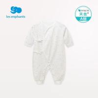 丽婴房Les enphants 婴儿衣服 男女童儿天丝系带连身衣爬服空调服新B01