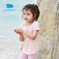 丽婴房童装 女宝宝T恤女童夏公主范儿优雅舒适短袖T恤夏装新款 B01