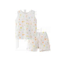 丽婴房Les enphants 婴儿衣服儿童纯棉内衣套装男女童夏季薄款背心套装夏装新款B01