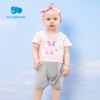 丽婴房童装男女宝宝纯棉卡通连体衣休闲假两件连身装2020夏季新款