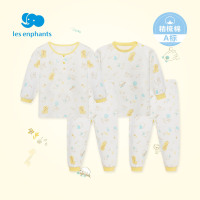 丽婴房男女宝宝纯棉针织内衣套装儿童中小童柔软睡衣套装2021春新