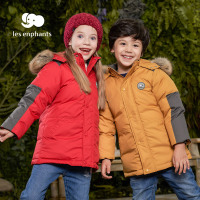 丽婴房女童羽绒连帽外套儿童中小童中长款保暖羽绒服2020冬新厚款