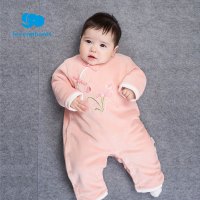 丽婴房童装女宝宝连体衣冬季新品婴儿长袖中国风风外出哈衣 汉服