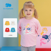 丽婴房男女童宝宝休闲卡通印花圆领长袖T恤儿童打底衫2021春新款
