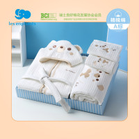 丽婴房儿童浴巾礼盒纯棉浴巾吸收华夫格新生儿礼送人礼盒卡通小熊