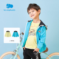 丽婴房童装男童外套春季新款儿童休闲上衣宝宝宽松连帽拉链衫2021