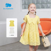 丽婴房童装女童公主裙大小童短袖外出服淑女连衣裙2021年夏季新品