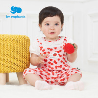 丽婴房童装女宝宝短袖哈衣夏装新款印花外出连体衣2021新款连体裤