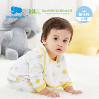 丽婴房童装新生儿纯棉哈衣男女宝宝春新品睡衣连体衣2021婴儿爬服