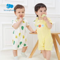 丽婴房童装男女童短袖连体衣儿童哈衣印花连体衣2021年夏季新品