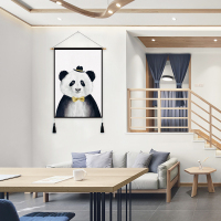 现代简约ins动物挂画床头客厅布艺挂布电表箱遮挡画背景装饰挂毯