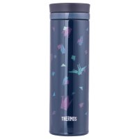 膳魔师(Thermos) 日本生产不锈钢限量版千纸鹤真空保温杯男女士学生超轻便携水杯JNY-350