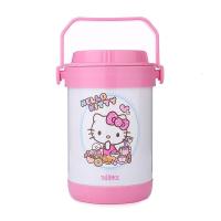 膳魔师(THERMOS)儿童超轻防漏不锈钢保温便当桶提锅保温饭盒保温壶焖烧杯RPF-20-KT 粉色Kitty 男女款