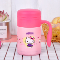 膳魔师保温杯 hellokitty办公杯 TCMG-371 日本 女士 学生 办公室泡茶水杯 休闲马克杯 带手柄咖啡