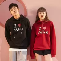 [200元3件]唐狮秋冬季新款字母态度时尚情侣装卫衣加绒学生男女in潮流