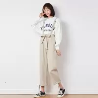 [1折价39.9元,叠加优惠券]唐狮春夏新款女休闲裤宽松束脚连体裤显瘦百搭背带裤女in潮
