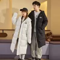 [1折价179.9元,叠加优惠券]唐狮冬季新款情侣长款羽绒服史努比外套连帽保暖加绒加厚潮牌
