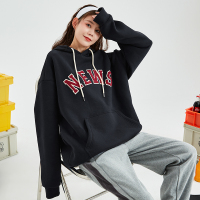 [2.5折价123元]唐狮秋冬新款情侣卫衣男女加绒加厚连帽宽松情侣装学生潮in