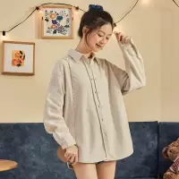 [1折价26.9元,叠加优惠券]唐狮春秋新款长袖衬衫女设计感小众宽松白色衬衣港味上衣外套