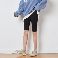 [2.5折价45元]唐狮打底裤女外穿鲨鱼皮裤芭比裤黑色紧身瑜伽裤收腹提臀弹力瘦腿