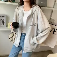 [1折价46.9元叠加优惠券]唐狮春秋新款针织外套女短款韩版宽松温柔风in潮休闲上衣