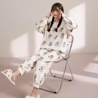 [3件8.5折93.4元,叠加优惠券]唐狮新款秋冬睡衣女宽松加厚长袖长裤外穿家居服
