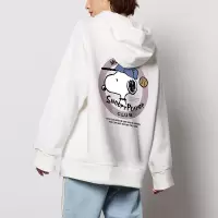 [1折价46.9元叠加优惠券]唐狮史努比连帽卫衣女秋冬新款韩版宽松薄in上衣