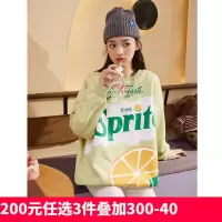 [200元任选3件]唐狮秋季新款卫衣女韩版圆领宽松上衣加绒小众设计感潮酷外套