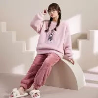 [3件8.5折84.9元,叠加优惠券]唐狮新款秋冬睡衣女加厚爱家居服设计感外穿长袖长裤