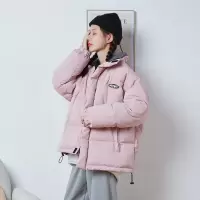 [1折价76.9元叠加优惠券]唐狮新款棉衣女冬季棉服韩版净色宽松时尚百搭韩版面包服潮