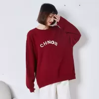 [1折价38.9元叠加优惠券]唐狮圆领卫衣女新款韩版宽松百搭外套复古感上衣秋装卫衣潮