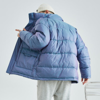 [2.5折价218元]唐狮冬季立领棉衣男美式千鸟格棉服外套加厚保暖黑白格子棉袄