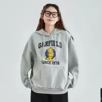 [1折价46.9元叠加优惠券]唐狮加菲猫联名春季新款卫衣女宽松韩版连帽上衣设计感潮