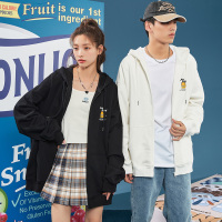 [直降价167元]加菲猫联名唐狮春秋新款情侣外套印花连帽外套休闲情侣装潮