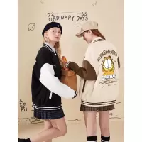 [3件8.5折127.4元,叠加优惠券]加菲猫联名唐狮春秋季棒球服外套女新款overize早春上衣