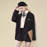 [3件8.5折144.4元,叠加优惠券]唐狮春秋新款西装外套女短款休闲气质黑色上衣in潮宽松百搭Q