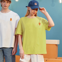 唐狮夏季新款短袖T恤男潮流体恤情侣装潮牌圆领纯棉宽松衣服